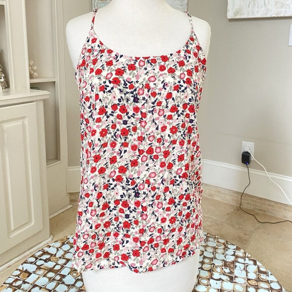 Vero Moda Cream Ditsy Floral Cami Tank Top Small